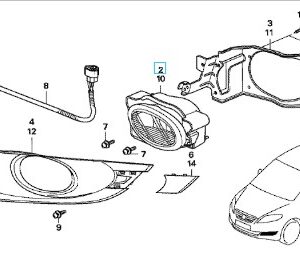 Honda FR-V OSF Fog Light