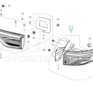 Honda HR-V 2025 Offside Outer Tail Light
