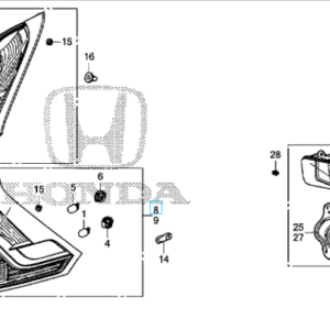 Honda CR-V 2013-2018 OSR Bottom Tail Light