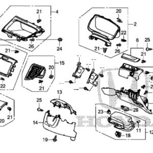 Honda CR-V 2015-2018 Offside Corner Air Outlet
