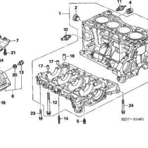 Honda FR-V Petrol 2006-2009 Crankshaft Oil Seal (Transmission Side)