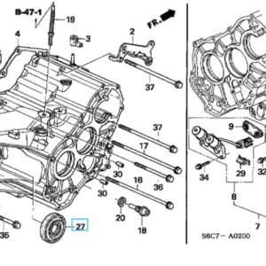 Honda Civic Automatic 2001-2005 Offside Driveshaft Oil Seal