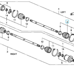Honda CR-V 2007-2012 Rear Outer CV Boot