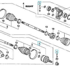 Honda Civic 2006-2011 Front Outer CV Joint