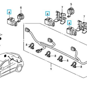 Honda Civic 2006-2011 Rear Parking Sensor