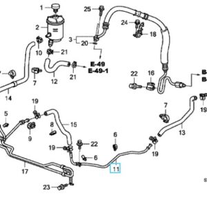 Honda CR-V Diesel 2010-2012 Power Steering Pipe
