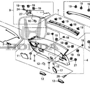 Honda Civic 2012-2013 Parcel Shelf