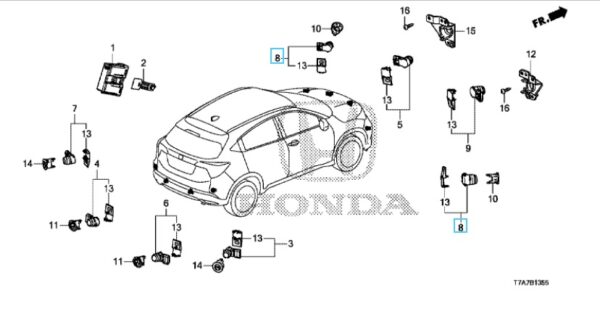 Honda HR-V 2016-2018 Front Corner Parking Sensor