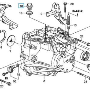 Honda Civic 2006-2011 Gearbox Refill Plug