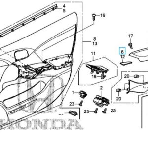 Honda Civic 2012-2016 OSF Pull Pocket Cover
