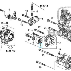 Honda Civic Diesel 2012-2016 Auto Tensioner Pulley