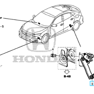 Honda Civic 2018-2021 Rear Headlamp Level Sensor