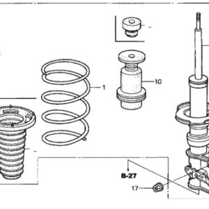 Honda Civic 2002-2005 Front Shock Upper Seat Rubber