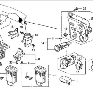Honda S-2000 Rear Fog Light Switch Bulb