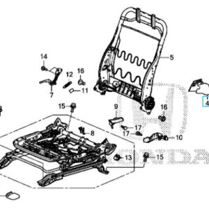Honda HR-V 2015-2020 OSF Seat OSR Outer Foot Cover