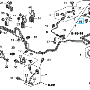 Honda Various Models - Brake Pipe Clip