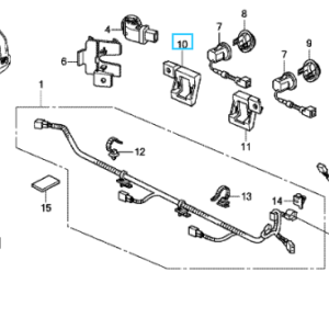 Honda CR-V 2010-2012 RH Rear Inner Sensor Retainer