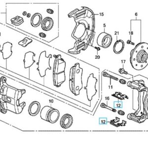 Honda Jazz 2012-2015 Front Brake Pad Retainer