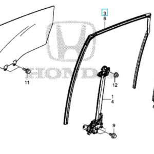 Honda CR-V 2013-2018 OSR Window Runchannel