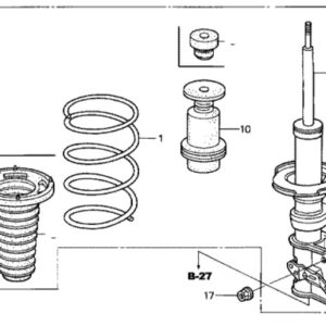 Honda Civic 2002-2005 Front Spring Upper Seat