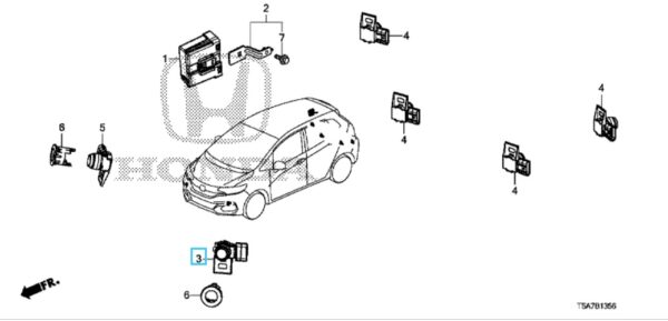 Honda Jazz 2018-2020 NSF Parking Sensor