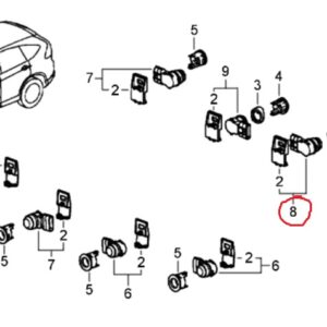 Honda CR-V 2014 NSR Central Parking Sensor - Accessory Fitment