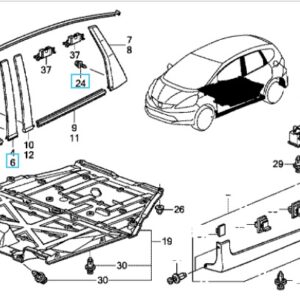 Honda Jazz 2009-2015 NSF Door Sash