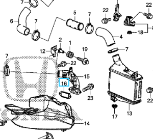 Honda CR-V Diesel 2015-2018 Intercooler Inlet Gasket