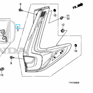 Honda CR-V -HYBRID - E:HEV 2019 - 2023 RH Rear Outer Lamp