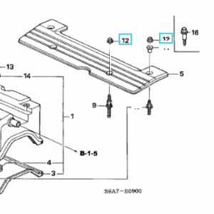Honda Various Models - Hex cap nut 6mm