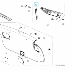 Honda HR-V 2022-2025 Parcel Cover Hook LH