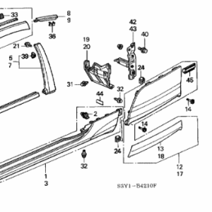 Honda Insight Lower Pillar Clip