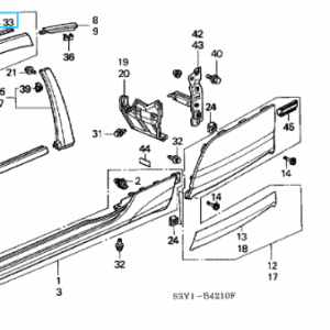 Honda Insight Upper Pillar Clip