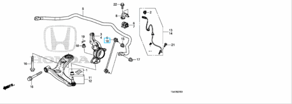 Honda Jazz 2015-2020 LH Front Drop Link