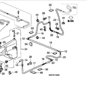 Honda CR-V 2003-2006 Headlamp Washer Valve