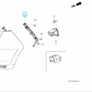 Honda Jazz E-HEV 2021- RHR Bumper Bracket