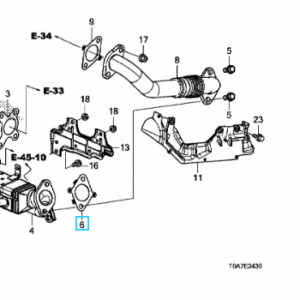 Honda Various Models 2009-2015 EGR Cooler Inlet Gasket