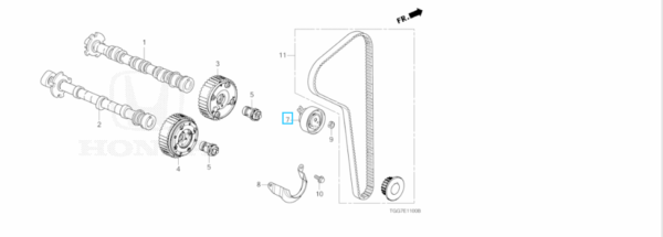 Honda Civic 2017-2021 Timing Belt Tensioner
