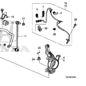 Honda CR-V 2013-2014  RHF Stabiliser Bush