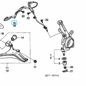 Honda FR-V 2005-2009 Offside Front ABS Sensor