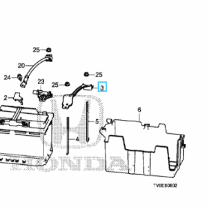 Honda Various Models Battery Clamp