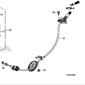 Honda Jazz 2016-2020 Gear Lever Escutcheon Clip