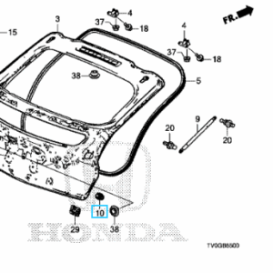 Honda Various Models - Tailgate Stopper