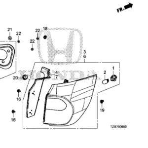 Honda Jazz E:HEV 2021-   Cover (High Level Brake Light)