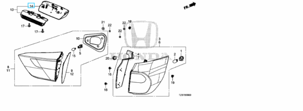 Honda Jazz E:HEV 2021-   Cover (High Level Brake Light)
