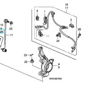 Honda CR-V 2009-2012 FRONT LH ANTI ROLL BAR BUSH