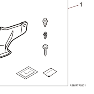 Honda Type-R 2009-2011 REAR MUDGUARD SET
