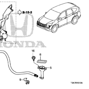 Honda Various Models 2012-2018 Headlamp Washer Pump Filter