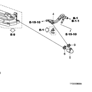 Honda Various Models 2009-2015 Breather Hose Tube