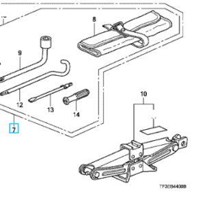 Honda Jazz 2009-2014 Tool Set